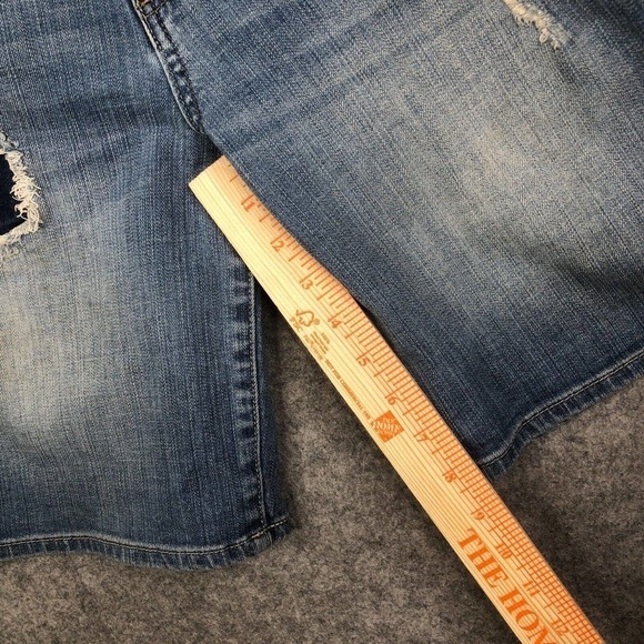 Kut From The Kloth Catherine Boyfriend Jean Shorts Size 6 Medium Wash - Picture 6 of 9